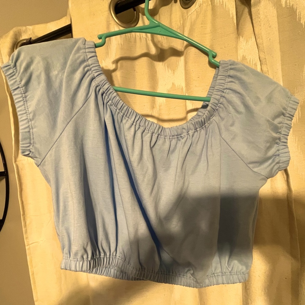 Off the shoulder crop top